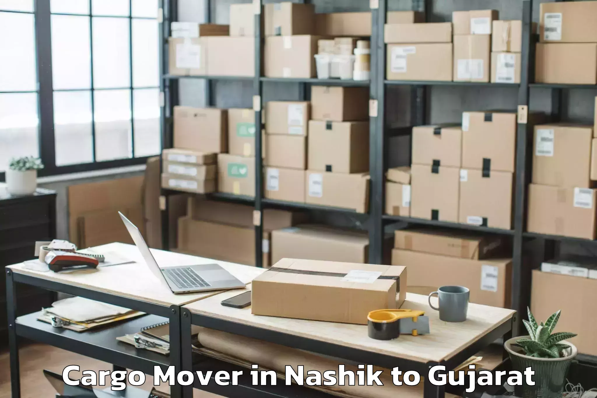 Top Nashik to Kosamba Cargo Mover Available